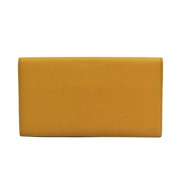HERMES MC2 Fleming Women's Epsom Leather Long Bill Wallet [bi-fold] Light Brown