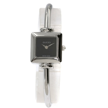 GUCCI 1900L square face watch stainless steel SS ladies