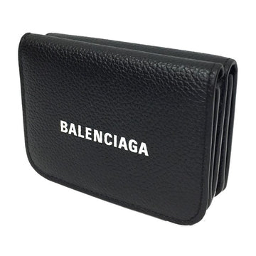 BALENCIAGA tri-fold wallet mini 593813 1IZIM 1090 CASH MINI WALLET black leather Balenciaga aq5099
