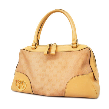 GUCCIAuth  Handbag Lovely 257067 Women's GG Canvas Handbag Pink Beige