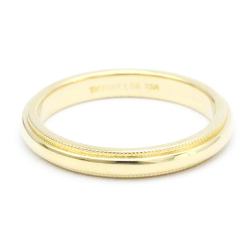 TIFFANY Classic Milgrain Ring Yellow Gold [18K] Fashion No Stone Band Ring Gold