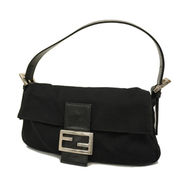 FENDIAuth  Mamma Bucket Women's Cotton Handbag Black