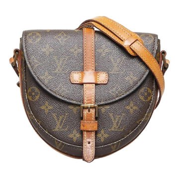 LOUIS VUITTON Monogram Shanti PM Shoulder Bag M51234 Brown PVC Leather Ladies