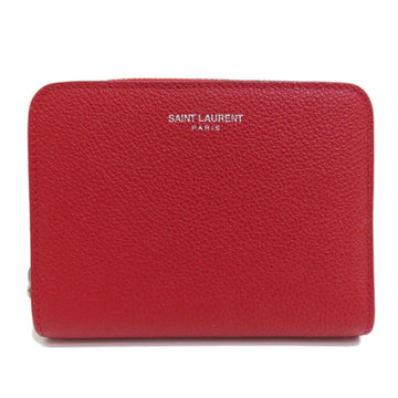 SAINT LAURENT folio wallet leather Ladies