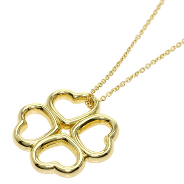 TIFFANY Quadrofolio Clover Necklace K18 Yellow Gold Women's  & Co.