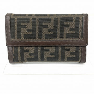 FENDI Zucca pattern 30858 wallet tri-fold men's