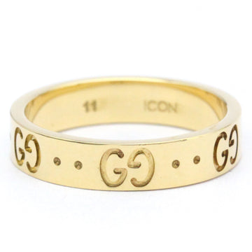 GUCCIPolished  Icon Ring 18K Gold YG Band Ring BF561890