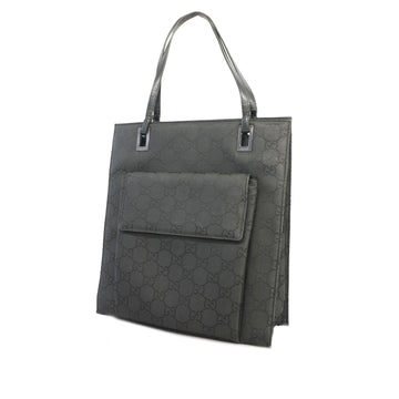 Gucci tote bag GG canvas 002 1008 nylon canvas black silver Metal