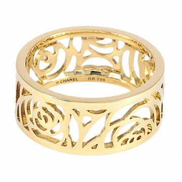 CHANEL camellia ring K18YG yellow gold