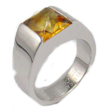 CARTIER Tank ring [Citrine] Ring Yellow K18WG[WhiteGold] [Citrine Yellow