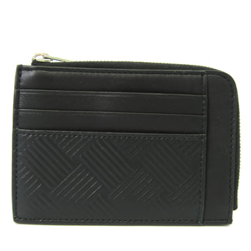 Bottega Veneta Unisex Leather Card Wallet Black