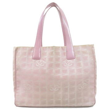 CHANEL New Travel Line MM Tote Bag Nylon Jacquard Ladies