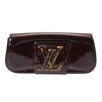 LOUIS VUITTON Vernis Pochette Sobie Amarant M93728 Women's Monogram Clutch Bag