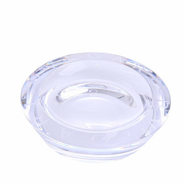 BVLGARI Rosenthal Crystal Ashtray 47502 Clear Men's