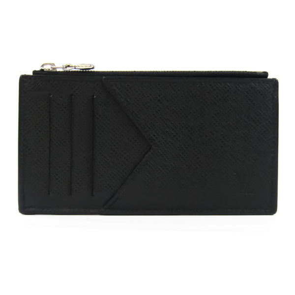 Louis Vuitton M62914 Taiga Coin Card Holder Black mens