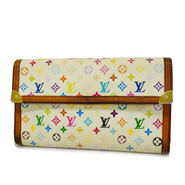 LOUIS VUITTONAuth  Monogram Multicolore Portofeuil International M92659 Women's