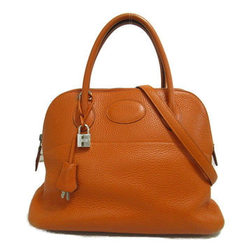 HERMES Bolide31 Orange handbag Orange Orange Togo leather leather