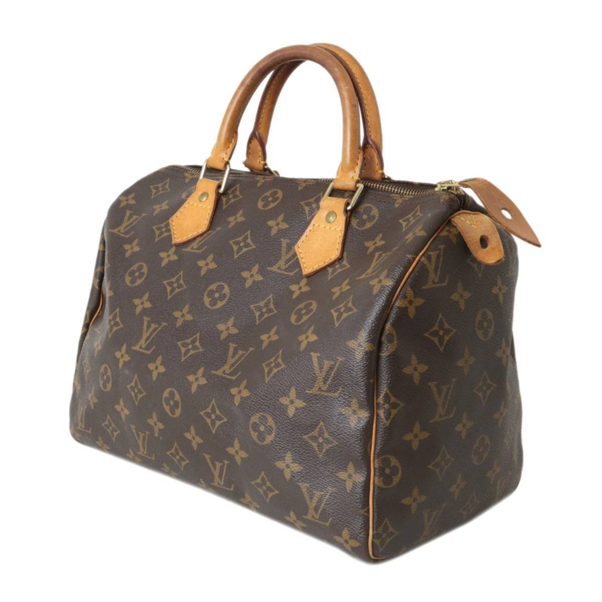 Authentic Louis Vuitton Monogram Speedy 30 Hand Boston Bag M41526 LV J6777
