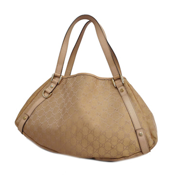 GUCCIAuth  GG Canvas 130736 Women's Tote Bag Gold,Pink Beige