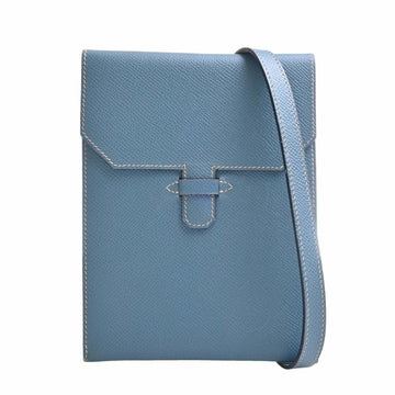 HERMES Couchevel Amelie Shoulder Bag Blue Ladies