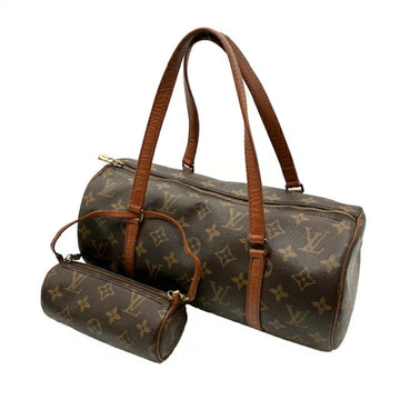 LOUIS VUITTON Papillon Old Model Handbag Monogram M51365 Pouch Set