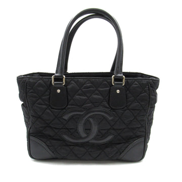 CHANEL Paris New York Tote Bag Black Nylon