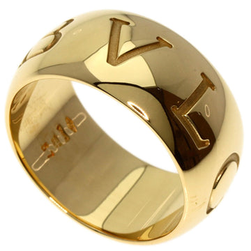 BVLGARI Mono Ring #57 K18 Yellow Gold Women's