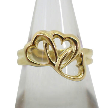 TIFFANY 750YG triple heart ring No. 10