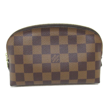 LOUIS VUITTON Pochette Cosmetics Pouch Brown Damier PVC coated canvas N47516