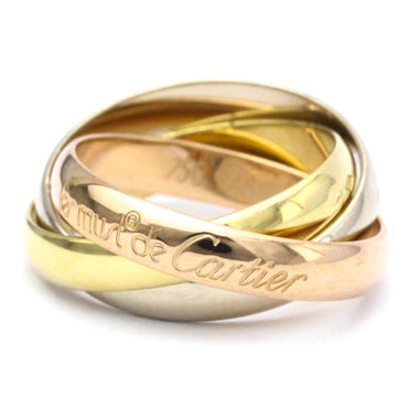 CARTIER Trinity Pink Gold [18K],White Gold [18K],Yellow Gold [18K] Fashion No Stone Band Ring Gold