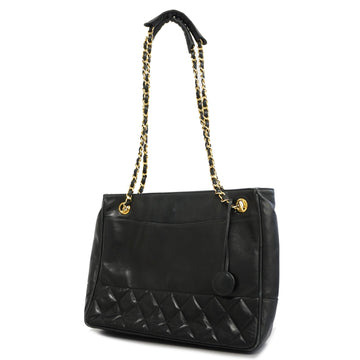 Chanel Matelasse Chain Shoulder Women's Leather Shoulder Bag,Tote Bag Black