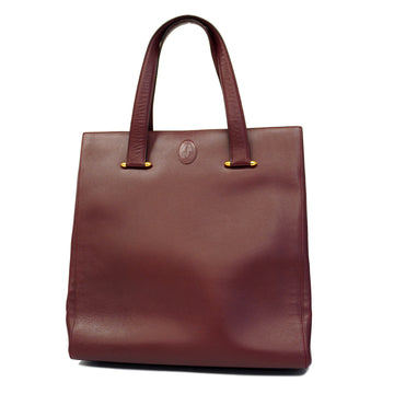 CARTIERAuth  Women's Leather Tote Bag Bordeaux