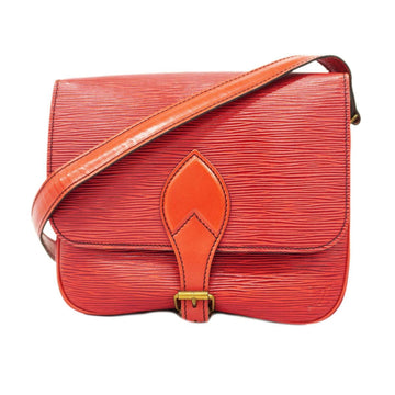 LOUIS VUITTON Shoulder Bag Epi Cartesiere M52247 Castilian Red Ladies