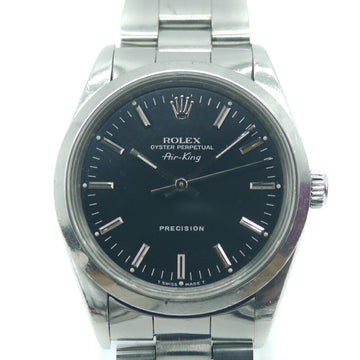 ROLEX AirKing Air King 14000 E serial SS automatic winding black dial