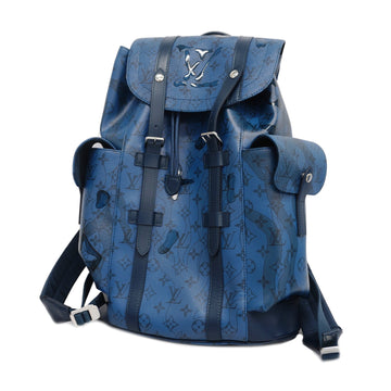 LOUIS VUITTONAuth  Monogram Aqua Garden Christopher MM M22636 Men's Backpack