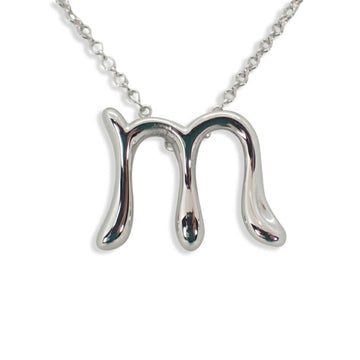 TIFFANY 925 initial m pendant necklace