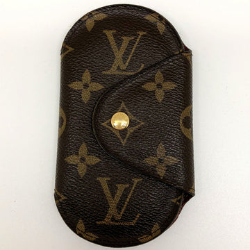 LOUIS VUITTON Multicle Long GM M60116 Monogram Key Case Gold Hardware Women's Men's Made in France