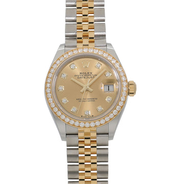 ROLEX Lady Datejust 28 279383RBR Random Champagne x 10P Diamond Ladies Watch