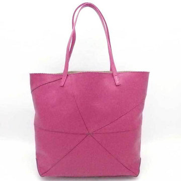 LOEWE Shoulder Bag Origami Tote Leather Magenta Women's