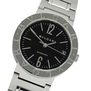 BVLGARI Watch Boys Bulgari Date Automatic Winding AT Stainless Steel SS BB33SS Silver Black Polished