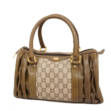 GUCCI handbag GG supreme brown ladies