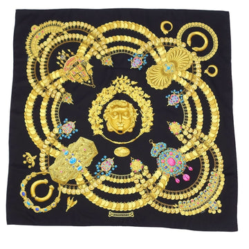 HERMES Scarf Muffler Carre 90 KOSMIMA Space Silk 100% Women's Multicolor