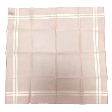 HERMES Handkerchief PARIS 058500G-09 100% Cotton ROSE CLAIR Pink Pocket Square Neckerchief Bandana
