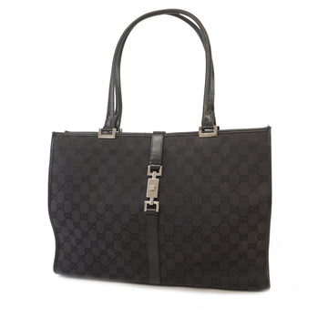 Gucci Jackie Shoulder Bag 002 1074 Women's GG Canvas Shoulder Bag,Tote Bag Black
