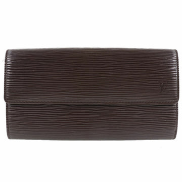 Louis Vuitton Pochette Portomone Cult Credit M6357D Epi Leather Mocha Brown CA0042 Unisex Long Wallet