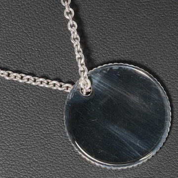 TIFFANY round plate silver 925 women's necklace