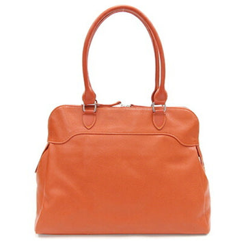 LONGCHAMP tote bag orange leather ladies