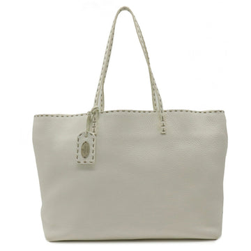 Fendi Selleria stitch tote bag shoulder leather white 8BH100