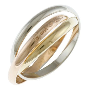 Cartier Trinity Ring No. 8 18K K18 Gold Women's