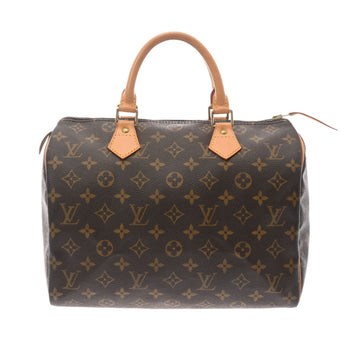 LOUIS VUITTON Monogram Speedy 30 Brown M41526 Women's Canvas Handbag